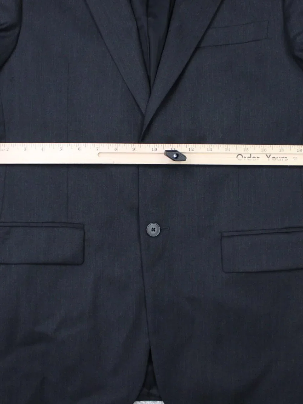 Jos A. Bank Blazer Mens 39 Regular Black 100% Wool 2 Button Double Vent Jacket